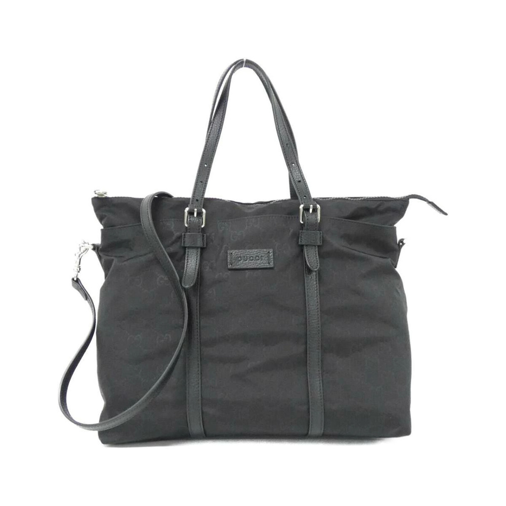 Gucci Monogram 2Way Tot branded leather Black